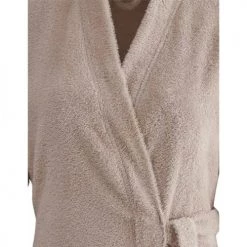 Sensei Maison Peignoirs Et Chaussons De Bain Peignoir Croisé Léger Milong En Coton Peigné Sable M -Gants de toilette Soldes peignoir croise leger milong en coton peigne sable m 3