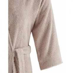 Sensei Maison Peignoirs Et Chaussons De Bain Peignoir Croisé Léger Milong En Coton Peigné Sable S -Gants de toilette Soldes peignoir croise leger milong en coton peigne sable s 4