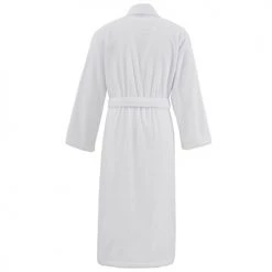 Sensei Maison Peignoirs Et Chaussons De Bain Peignoir De Bain Mixte 420gr/m² Blanc L -Gants de toilette Soldes peignoir de bain mixte 420gr m2 blanc l 1