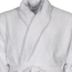 Sensei Maison Peignoirs Et Chaussons De Bain Peignoir De Bain Mixte 420gr/m² Blanc XXL -Gants de toilette Soldes peignoir de bain mixte 420gr m2 blanc xxl 3