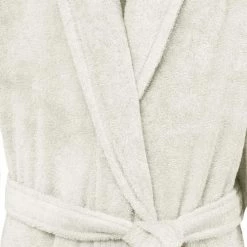 Sensei Maison Peignoirs Et Chaussons De Bain Peignoir De Bain Mixte 420gr/m² Ecru M -Gants de toilette Soldes peignoir de bain mixte 420gr m2 ecru m 4