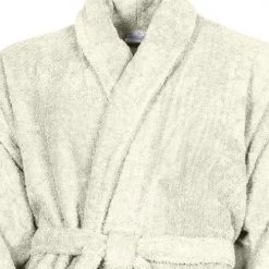 Sensei Maison Peignoirs Et Chaussons De Bain Peignoir De Bain Mixte 420gr/m² Ecru M -Gants de toilette Soldes peignoir de bain mixte 420gr m2 ecru m 5