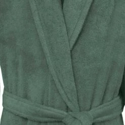 Sensei Maison Peignoirs Et Chaussons De Bain Peignoir De Bain Mixte 420gr/m² Eucalyptus XL -Gants de toilette Soldes peignoir de bain mixte 420gr m2 eucalyptus xl 2