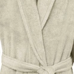 Sensei Maison Peignoirs Et Chaussons De Bain Peignoir De Bain Mixte 420gr/m² Ficelle S -Gants de toilette Soldes peignoir de bain mixte 420gr m2 ficelle s 2