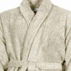 Sensei Maison Peignoirs Et Chaussons De Bain Peignoir De Bain Mixte 420gr/m² Ficelle XL -Gants de toilette Soldes peignoir de bain mixte 420gr m2 ficelle xl 3