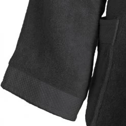 Sensei Maison Peignoirs Et Chaussons De Bain Peignoir De Bain Mixte Col Châle Anthracite XL -Gants de toilette Soldes peignoir de bain mixte col chale anthracite xl 4