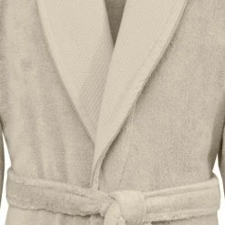 Sensei Maison Peignoirs Et Chaussons De Bain Peignoir De Bain Mixte Col Châle Ficelle S -Gants de toilette Soldes peignoir de bain mixte col chale ficelle s 2