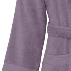 Sensei Maison Peignoirs Et Chaussons De Bain Peignoir De Bain Mixte Col Châle Mûre L -Gants de toilette Soldes peignoir de bain mixte col chale mure l 3