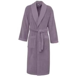 Sensei Maison Peignoirs Et Chaussons De Bain Peignoir De Bain Mixte Col Châle Poudre S -Gants de toilette Soldes peignoir de bain mixte col chale mure s
