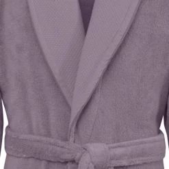 Sensei Maison Peignoirs Et Chaussons De Bain Peignoir De Bain Mixte Col Châle Mûre S -Gants de toilette Soldes peignoir de bain mixte col chale mure s 4