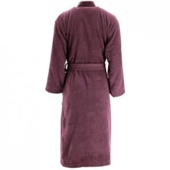 Sensei Maison Peignoirs Et Chaussons De Bain Peignoir De Bain Mixte Col Kimo Myrtille M -Gants de toilette Soldes peignoir de bain mixte col kimo myrtille m 4