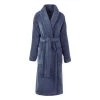 Le Jacquard Français Peignoirs Et Chaussons De Bain Peignoir En Coton Bleu Orient L -Gants de toilette Soldes peignoir en coton bleu orient l