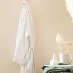 Essix Peignoirs Et Chaussons De Bain Peignoir En Gaze De Coton Blanc L/XL 9 Essix Peignoirs Et Chaussons De Bain Peignoir En Gaze De Coton Blanc L/XL -Gants de toilette Soldes peignoir en gaze de coton blanc l xl 2