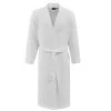 Sensei Maison Peignoirs Et Chaussons De Bain Peignoir En Gaze De Coton Blanc L/XL -Gants de toilette Soldes peignoir en gaze de coton blanc l xl 5