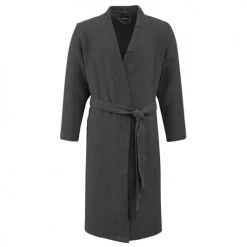 Sensei Maison Peignoirs Et Chaussons De Bain Peignoir En Gaze De Coton Carbone L/XL