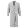 Sensei Maison Peignoirs Et Chaussons De Bain Peignoir En Gaze De Coton Gris Perle S/M
