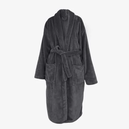 Vent Du Sud Peignoirs Et Chaussons De Bain Peignoir En Polyester Anthracite M Cm 4 Vent Du Sud Peignoirs Et Chaussons De Bain Peignoir En Polyester Anthracite M Cm – Image 2
