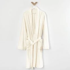 Linandelle Peignoirs Et Chaussons De Bain Peignoir éponge Col Chale En Coton Ivoire L 7 Linandelle Peignoirs Et Chaussons De Bain Peignoir éponge Col Chale En Coton Ivoire L -Gants de toilette Soldes peignoir eponge col chale en coton ivoire l 1