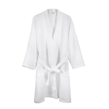 Blanc Cerise Peignoirs Et Chaussons De Bain Peignoir Femme Col Kimono En Coton BIO S Vert Givré 5 Blanc Cerise Peignoirs Et Chaussons De Bain Peignoir Femme Col Kimono En Coton BIO S Vert Givré – Image 3