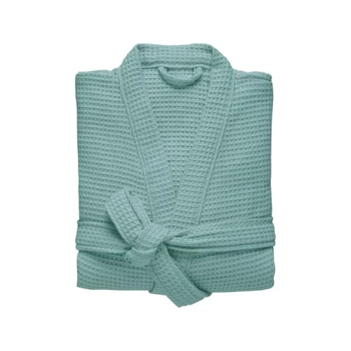 Blanc Cerise Peignoirs Et Chaussons De Bain Peignoir Femme Col Kimono En Coton BIO XL Vert Givré 4 Blanc Cerise Peignoirs Et Chaussons De Bain Peignoir Femme Col Kimono En Coton BIO XL Vert Givré – Image 2