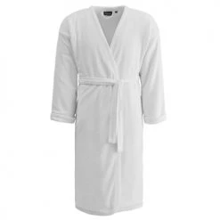 Sensei Maison Peignoirs Et Chaussons De Bain Peignoir Kimono Doublé Blanc L