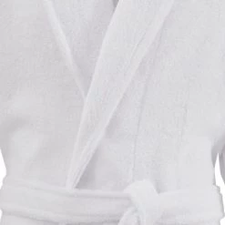 Sensei Maison Peignoirs Et Chaussons De Bain Peignoir Mixte Col Châle 400 G/m² Blanc M -Gants de toilette Soldes peignoir mixte col chale 400 g m2 blanc m 2