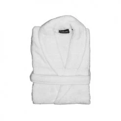Sensei Maison Peignoirs Et Chaussons De Bain Peignoir Mixte Col Châle 400 G/m² Blanc XL -Gants de toilette Soldes peignoir mixte col chale 400 g m2 blanc xl 1