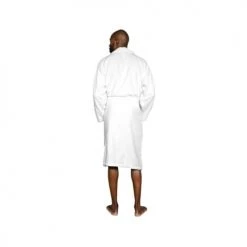 Sensei Maison Peignoirs Et Chaussons De Bain Peignoir Mixte Col Châle 400 G/m² Blanc XL -Gants de toilette Soldes peignoir mixte col chale 400 g m2 blanc xl 2