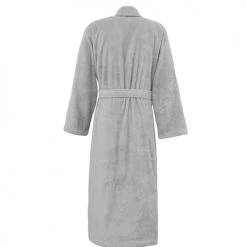 Sensei Maison Peignoirs Et Chaussons De Bain Peignoir Mixte Col Châle 400 G/m² Gris Perle XL -Gants de toilette Soldes peignoir mixte col chale 400 g m2 gris perle xl 1