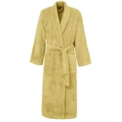 Sensei Maison Peignoirs Et Chaussons De Bain Peignoir Mixte Col Châle 400 G/m² Nuage M -Gants de toilette Soldes peignoir mixte col chale 400 g m2 miel m