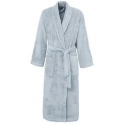 Sensei Maison Peignoirs Et Chaussons De Bain Peignoir Mixte Col Châle 400 G/m² Nuage S -Gants de toilette Soldes peignoir mixte col chale 400 g m2 nuage s 4