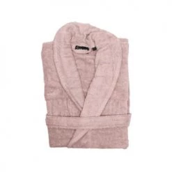 Sensei Maison Peignoirs Et Chaussons De Bain Peignoir Mixte Col Châle 400 G/m² Poudre L -Gants de toilette Soldes peignoir mixte col chale 400 g m2 poudre l 4