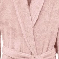 Sensei Maison Peignoirs Et Chaussons De Bain Peignoir Mixte Col Châle 400 G/m² Poudre S -Gants de toilette Soldes peignoir mixte col chale 400 g m2 poudre s 3