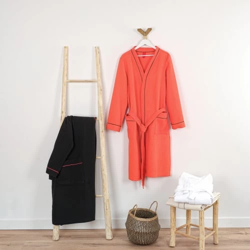 Linandelle Peignoirs Et Chaussons De Bain Peignoir Nid D'abeille En Coton Blanc S 6 Linandelle Peignoirs Et Chaussons De Bain Peignoir Nid D'abeille En Coton Blanc S – Image 4