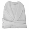 Linandelle Peignoirs Et Chaussons De Bain Peignoir Nid D'éponge Double Face En Coton Blanc Xl -Gants de toilette Soldes peignoir nid d eponge double face en coton blanc xl