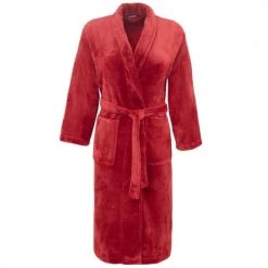 Sensei Maison Peignoirs Et Chaussons De Bain Peignoir Polaire Brique L -Gants de toilette Soldes peignoir polaire brique l 5