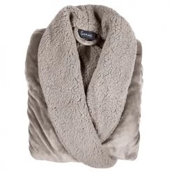 Sensei Maison Peignoirs Et Chaussons De Bain Peignoir Polaire Chaud Doublé Cashemere S -Gants de toilette Soldes peignoir polaire chaud double cashemere s 2