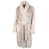 Sensei Maison Peignoirs Et Chaussons De Bain Peignoir Polaire Col Façon Fourrure Sable M