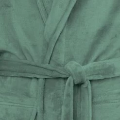 Sensei Maison Peignoirs Et Chaussons De Bain Peignoir Polaire Eucalyptus S -Gants de toilette Soldes peignoir polaire eucalyptus s 2