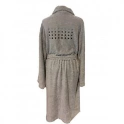 Montéléone Peignoirs Et Chaussons De Bain Peignoir Unisexe En Coton Bleu S -Gants de toilette Soldes peignoir unisexe en coton bleu s 4