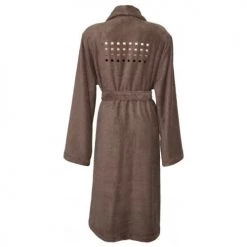 Montéléone Peignoirs Et Chaussons De Bain Peignoir Unisexe En Coton Marron XL -Gants de toilette Soldes peignoir unisexe en coton marron xl 1