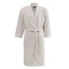 Sensei Maison Peignoirs Et Chaussons De Bain Robe De Chambre Molleton Blanc Cassé M