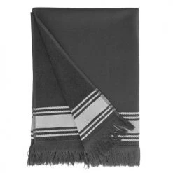Sensei Maison Décoration De Jardin Serviette De Plage Carbone 100x180 Cm