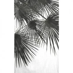 Juniqe Décoration De Jardin Serviette De Plage En éponge-velours En Blanc & Gris 90x180