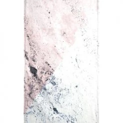 Juniqe Décoration De Jardin Serviette De Plage En éponge-velours En Blanc & Gris 90x180