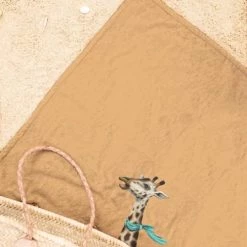 Juniqe Décoration De Jardin Serviette De Plage En éponge-velours En Blanc Ivoire & Bleu 90x180 -Gants de toilette Soldes serviette de plage en eponge velours en blanc ivoire bleu 90x180 6