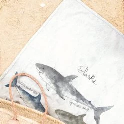 Juniqe Décoration De Jardin Serviette De Plage En éponge-velours En Blanc Ivoire & Bleu 90x180 -Gants de toilette Soldes serviette de plage en eponge velours en blanc ivoire bleu 90x180 9