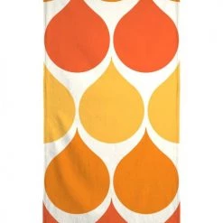 Juniqe Décoration De Jardin Serviette De Plage En éponge-velours En Blanc & Jaune 90x180