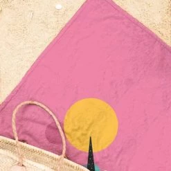 Juniqe Décoration De Jardin Serviette De Plage En éponge-velours En Blanc & Multicolore 90x180 -Gants de toilette Soldes serviette de plage en eponge velours en blanc multicolore 90x180 3