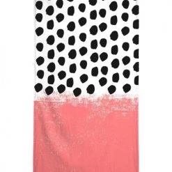 Juniqe Décoration De Jardin Serviette De Plage En éponge-velours En Blanc & Noir 90x180